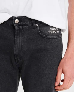 Online FROM FUTURE Joey Jean Coupe Droite Washed Black