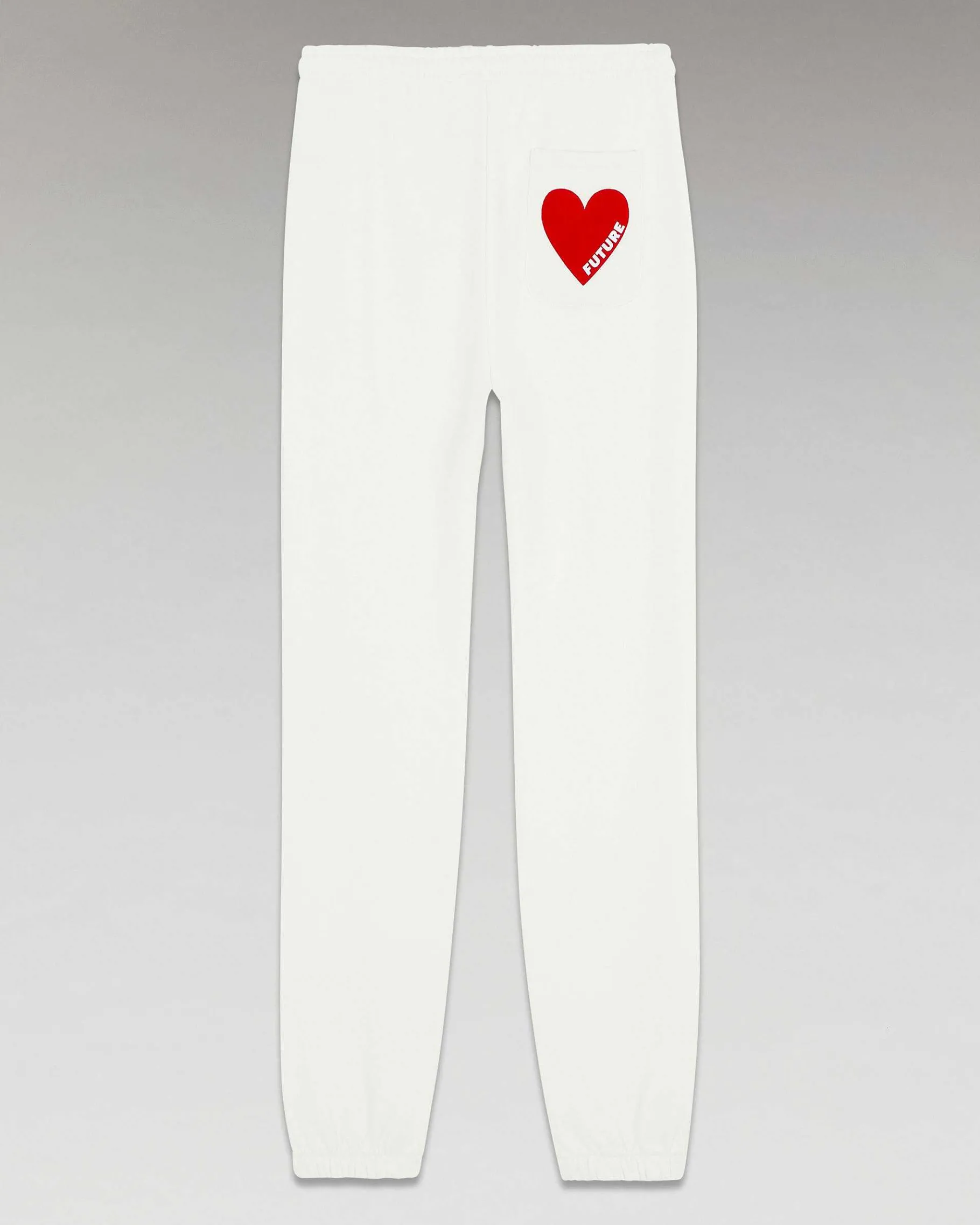 New FROM FUTURE Jogging Droit Coeur Ecru