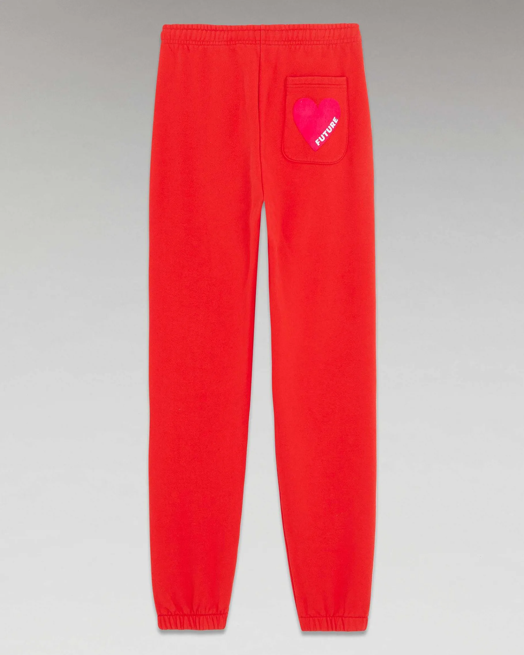 FROM FUTURE Jogging Droit Coeur Rouge Vif