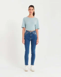 Online FROM FUTURE Johnny Jean Slim Fit Bleu Fonce