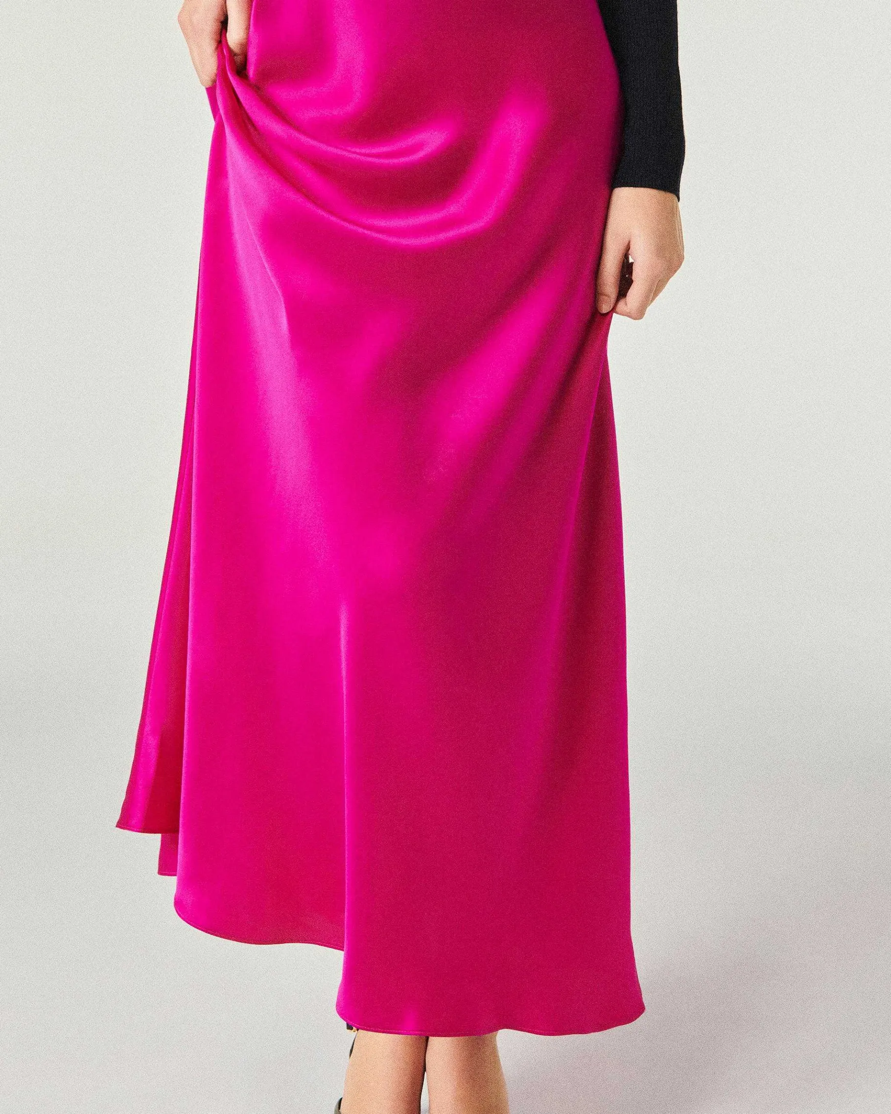 Best FROM FUTURE Jupe Longue Lena Raspberry Pink