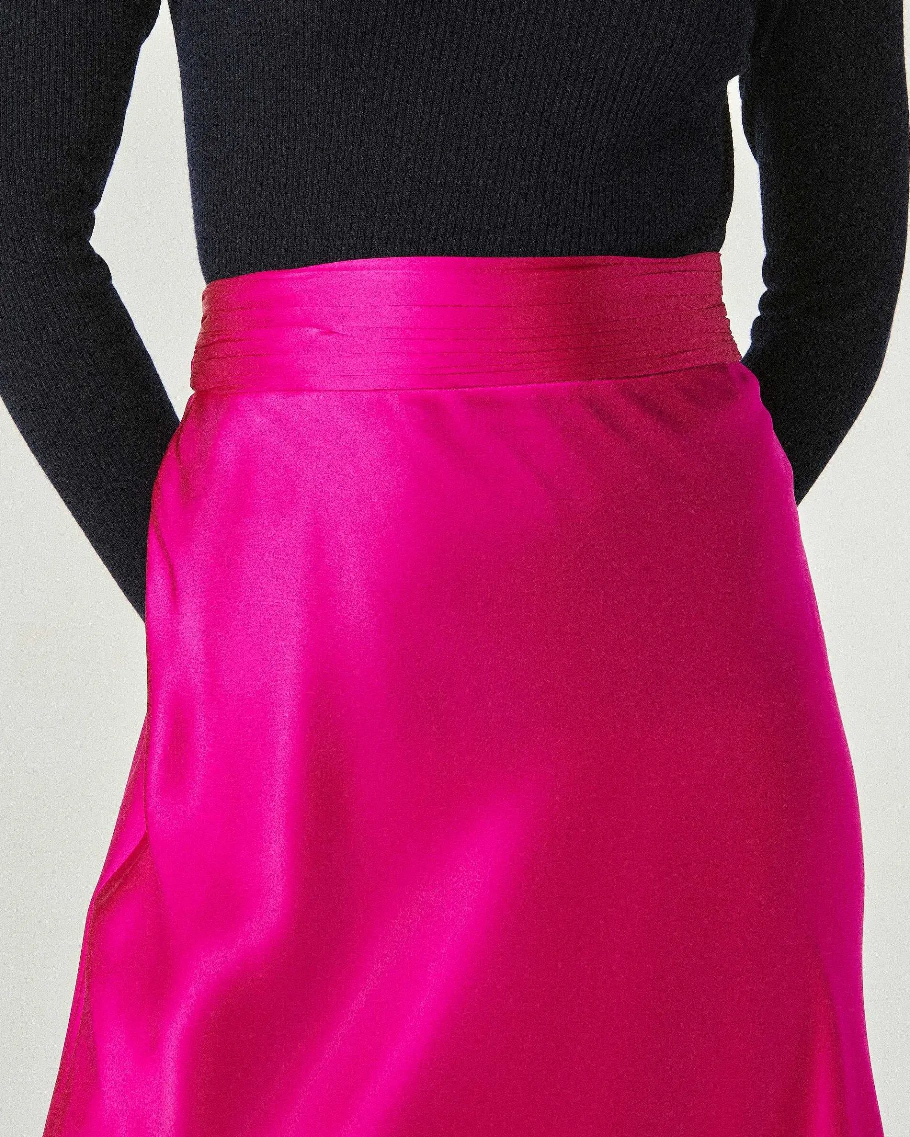 Best FROM FUTURE Jupe Longue Lena Raspberry Pink