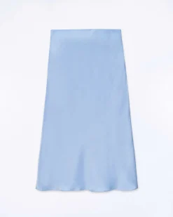 Outlet FROM FUTURE Jupe Mi Longue Gina Baby Blue