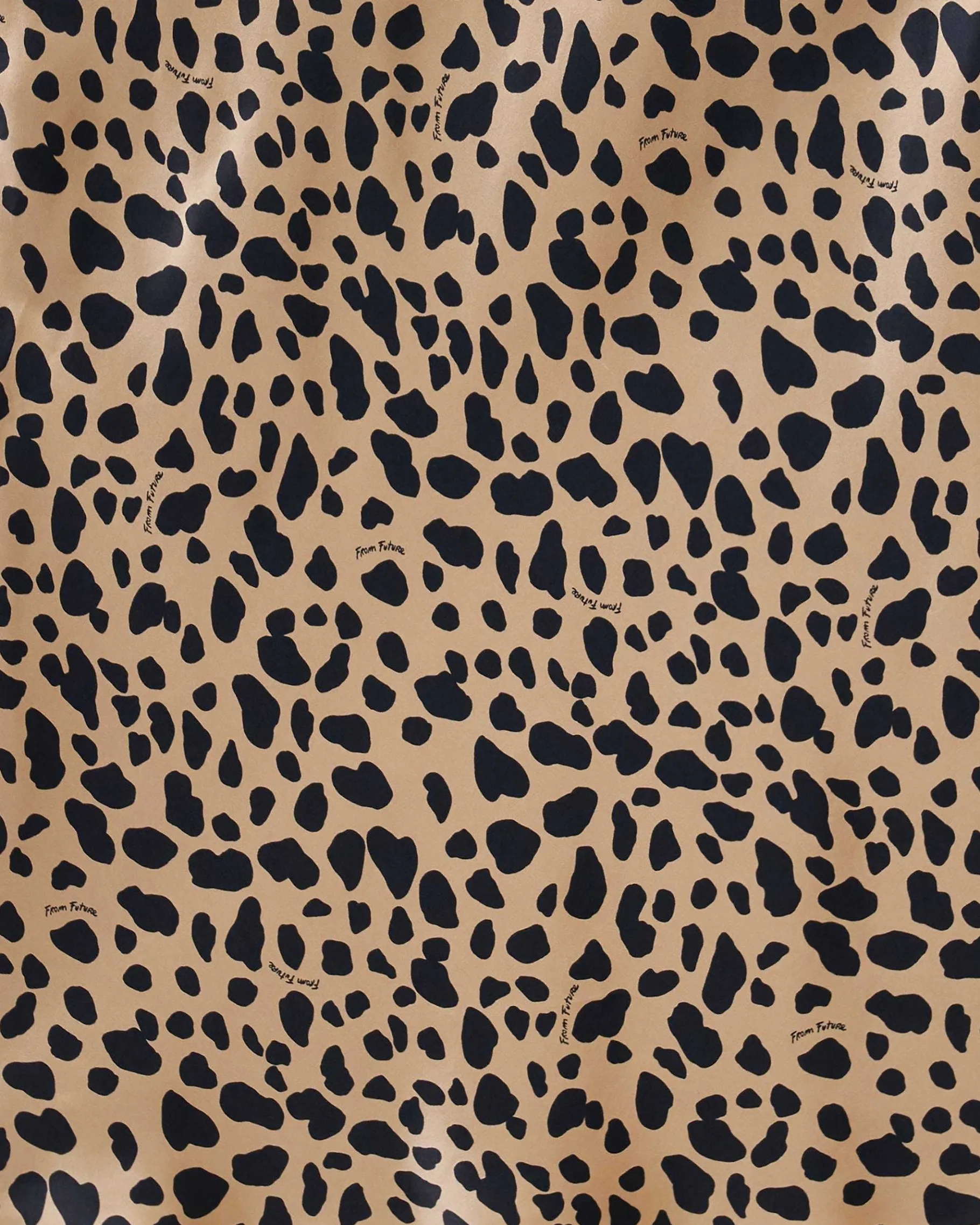 Sale FROM FUTURE Jupe Mi Longue Gina Animal Naturel