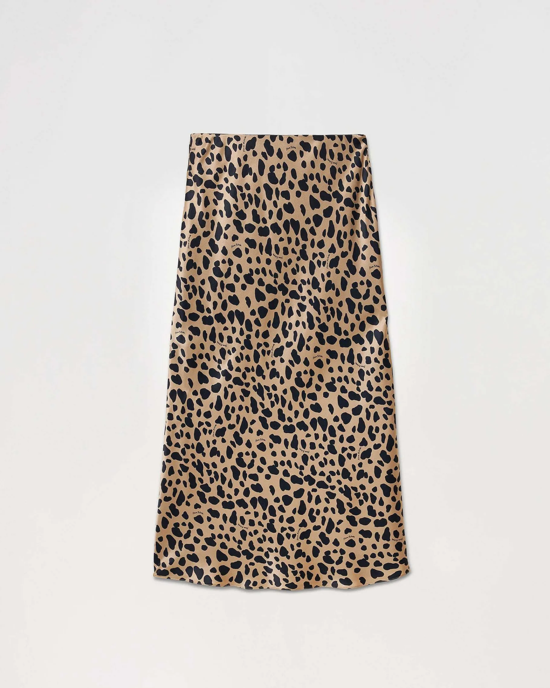 Sale FROM FUTURE Jupe Mi Longue Gina Animal Naturel