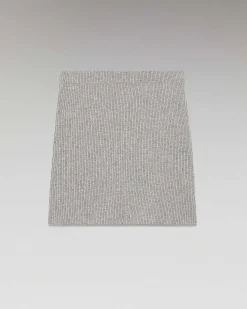 Best FROM FUTURE Jupe Mini A Cotes Gris Chine Fonce