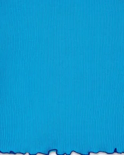 New FROM FUTURE Mini Jupe Bicolore Tropical Blue