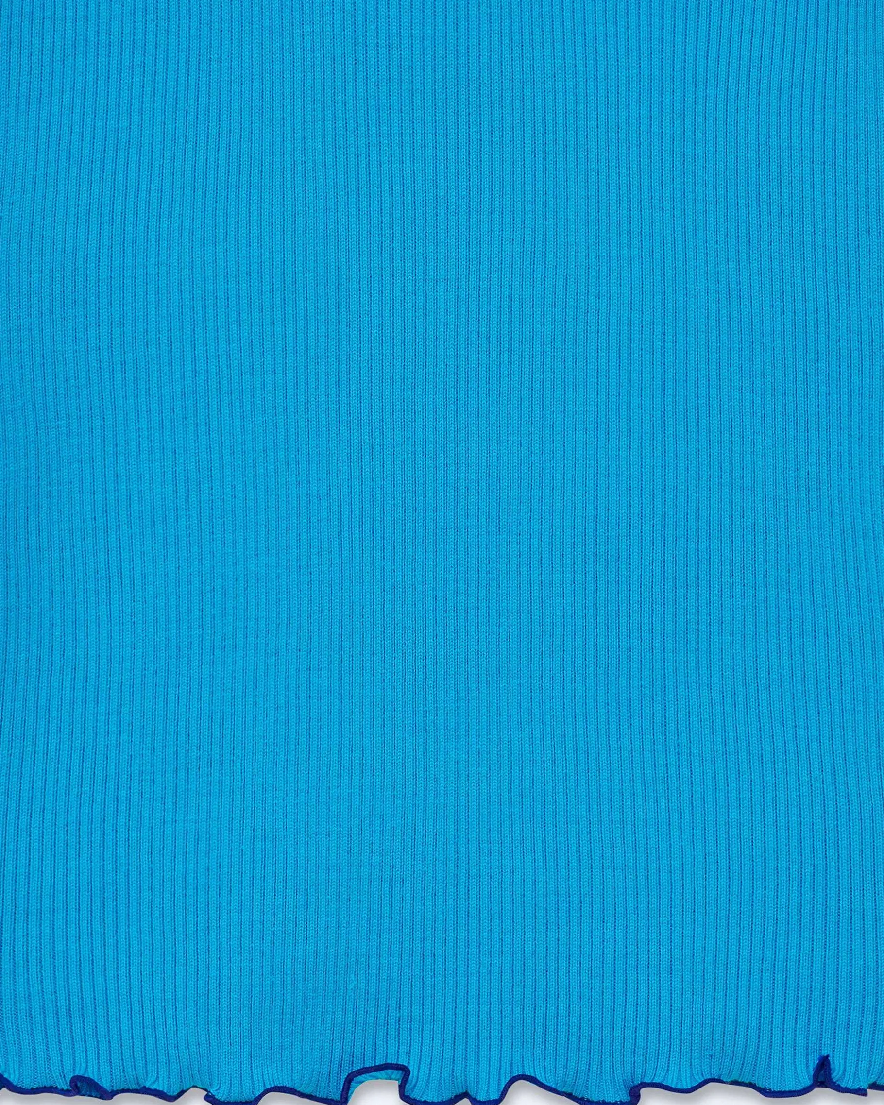New FROM FUTURE Mini Jupe Bicolore Tropical Blue