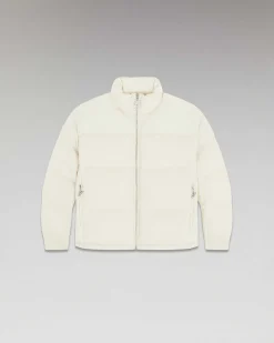 Sale FROM FUTURE Outerwear Doudoune Bi Matiere Ecru