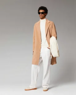 FROM FUTURE Outerwear Manteau Long Double Face Camel