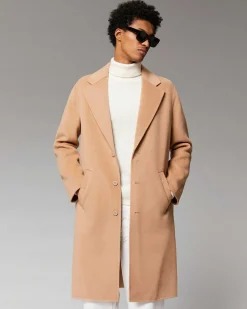 FROM FUTURE Outerwear Manteau Long Double Face Camel