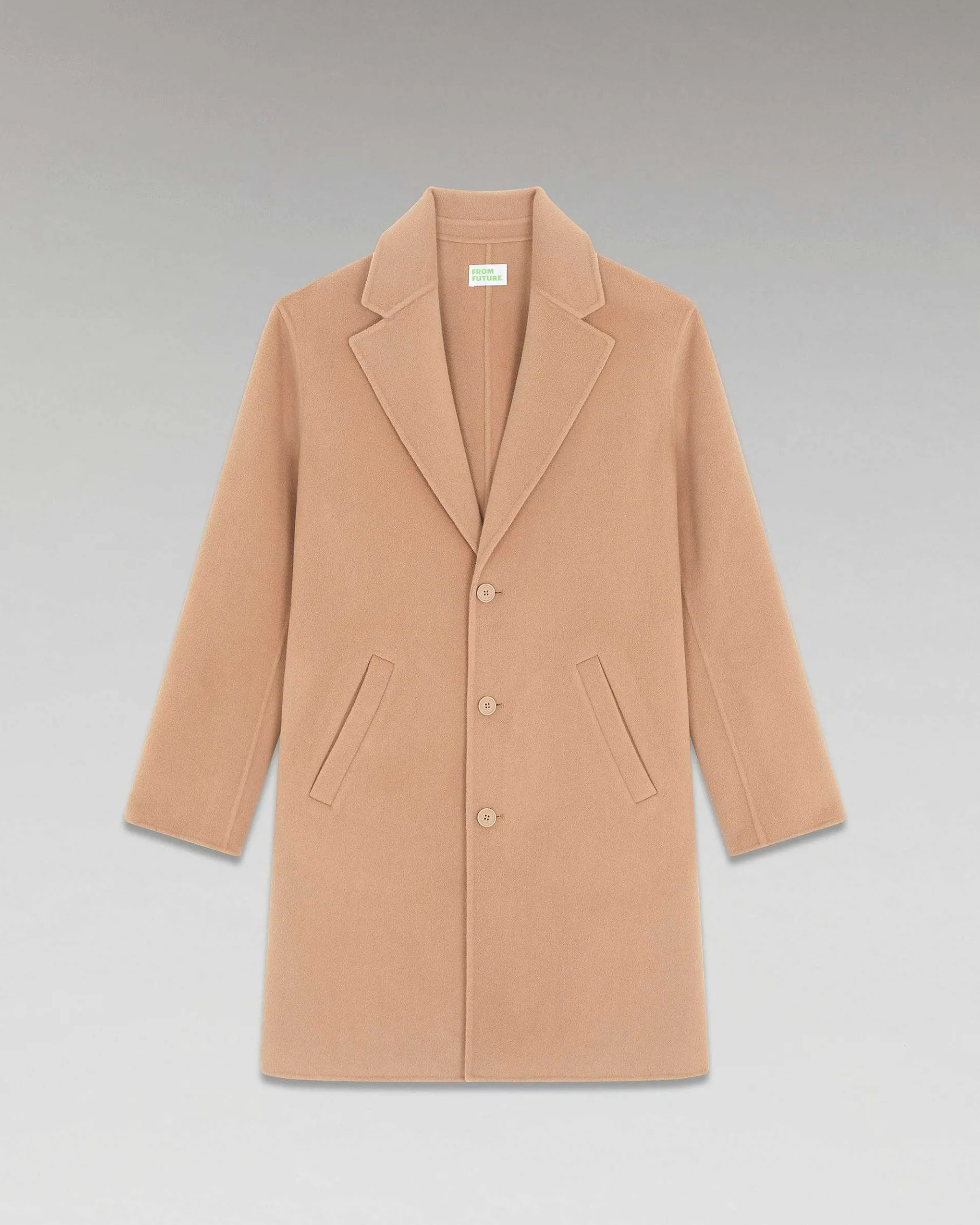 FROM FUTURE Outerwear Manteau Long Double Face Camel