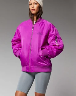 Sale FROM FUTURE Outerwear Veste Bombers Dancing Pink