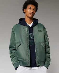 New FROM FUTURE Outerwear Veste Bombers Kaki