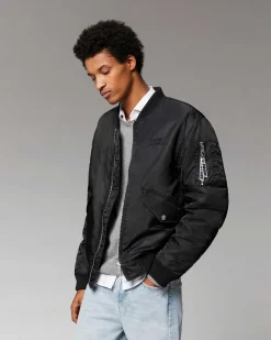 FROM FUTURE Outerwear Veste Bombers Noir