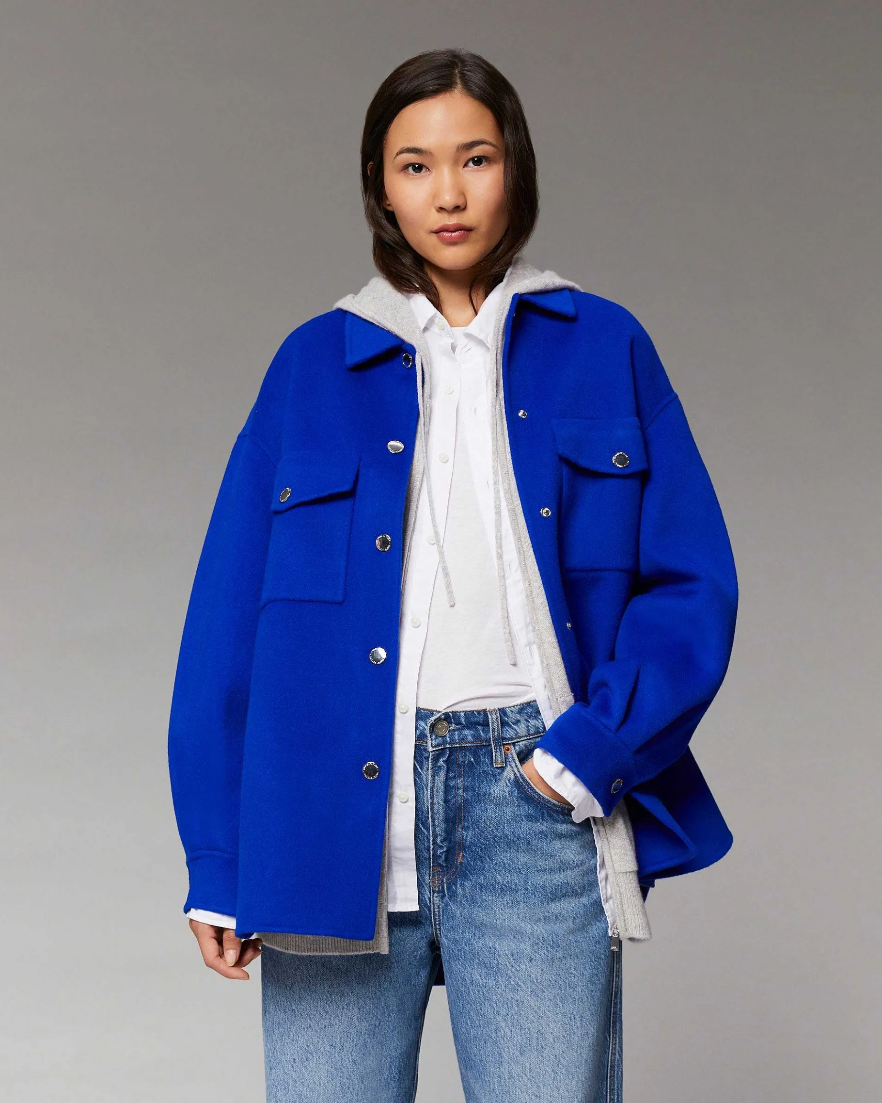 Clearance FROM FUTURE Outerwear Veste Double Face Pop Blue