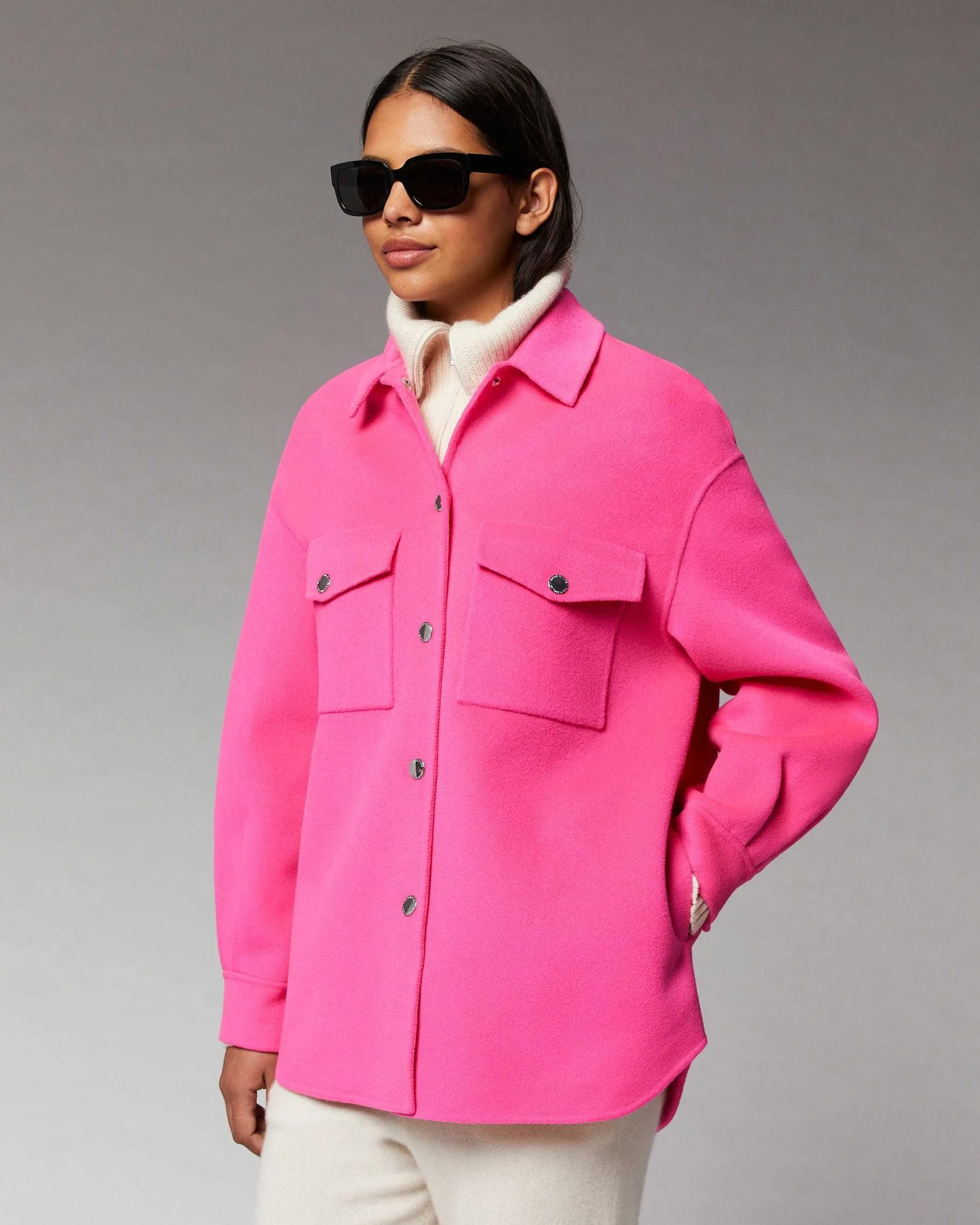 FROM FUTURE Outerwear Veste Double Face Flash Pink