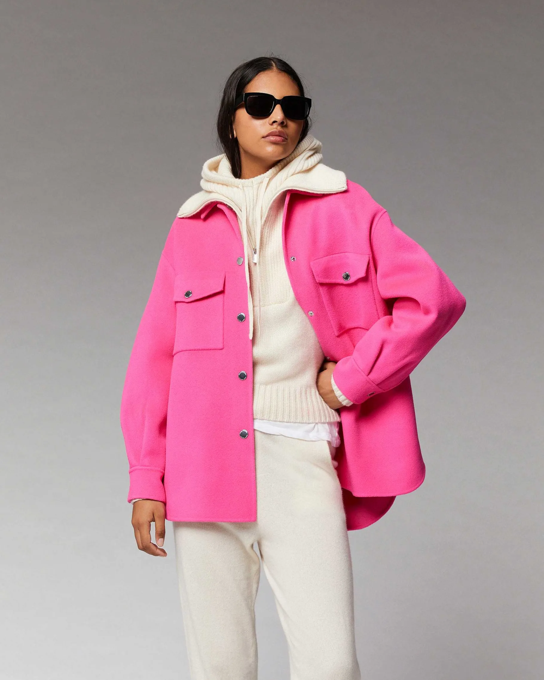 FROM FUTURE Outerwear Veste Double Face Flash Pink