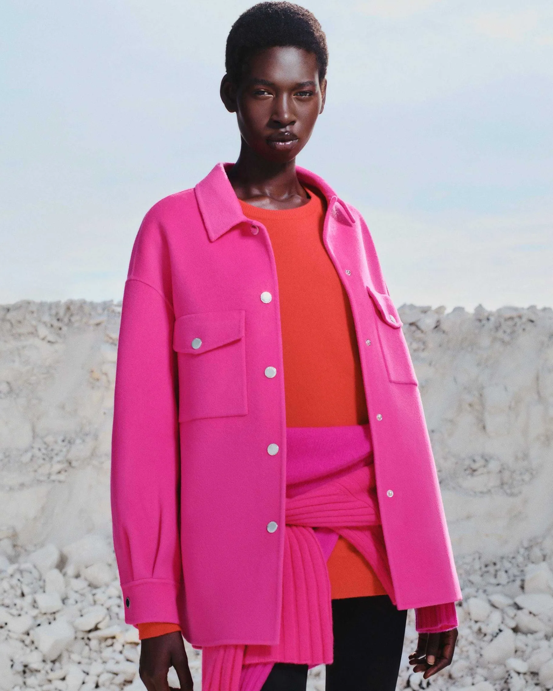 FROM FUTURE Outerwear Veste Double Face Flash Pink
