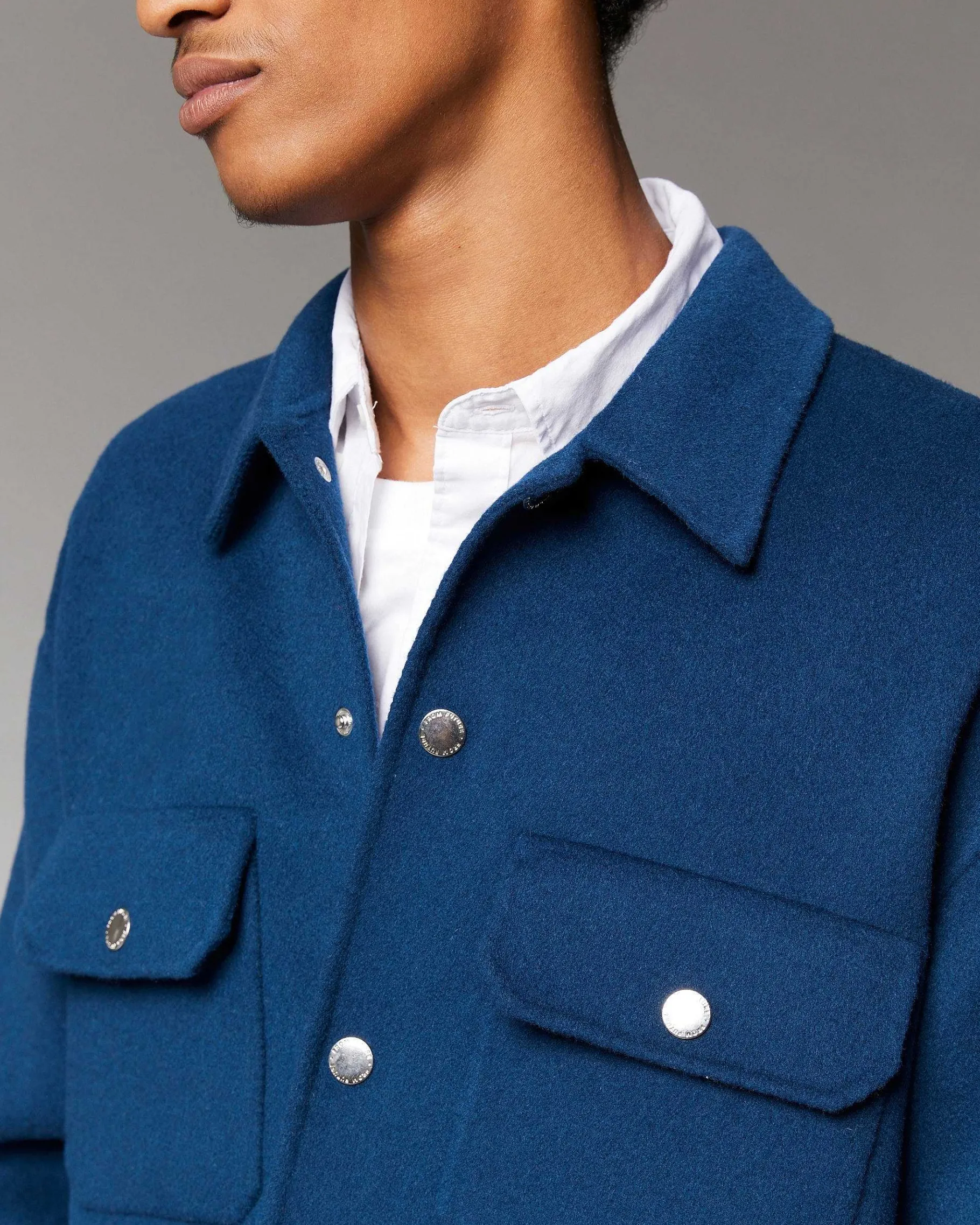 FROM FUTURE Outerwear Veste Double Face Moonlight Blue