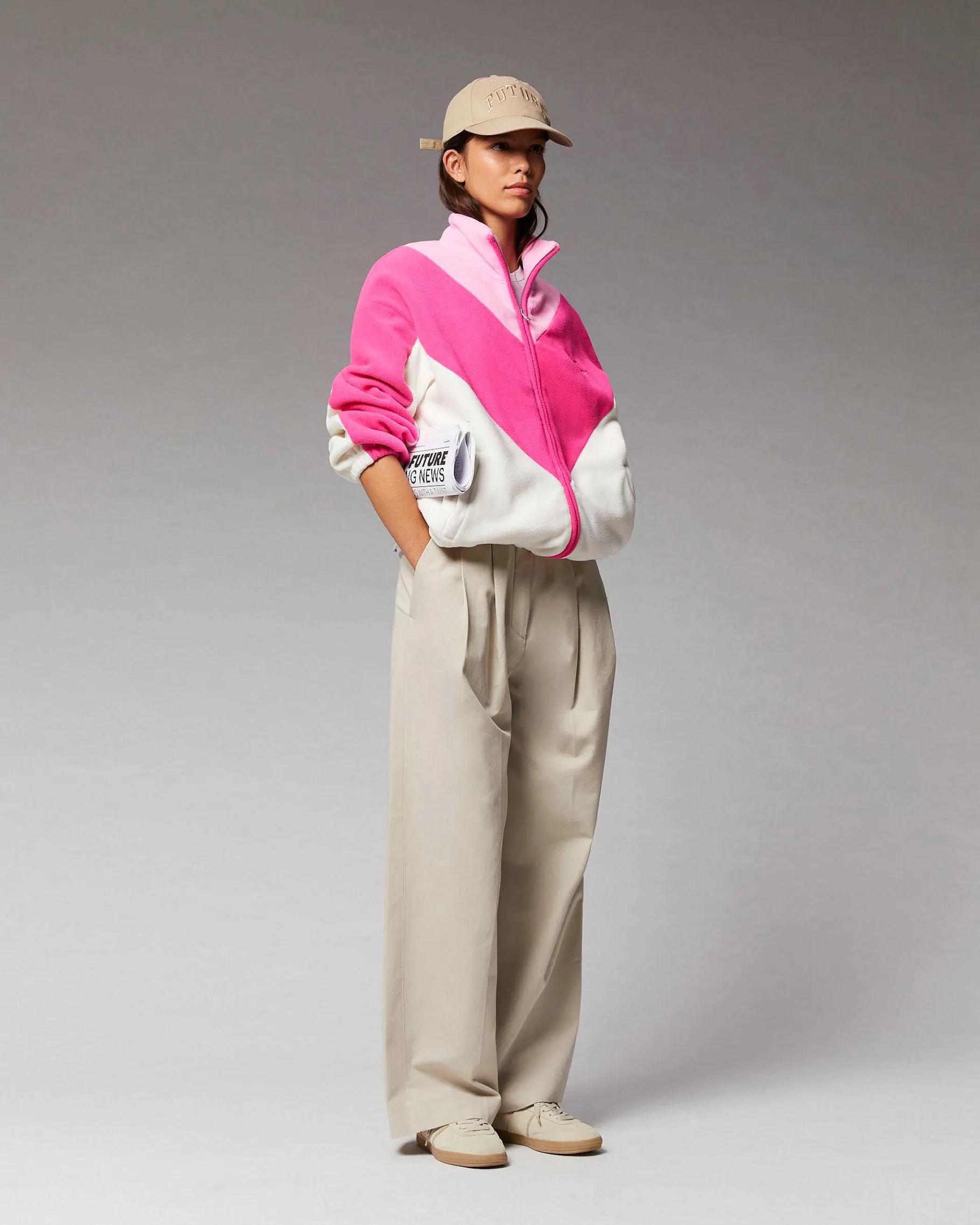 Sale FROM FUTURE Outerwear Veste Polaire Flash Pink