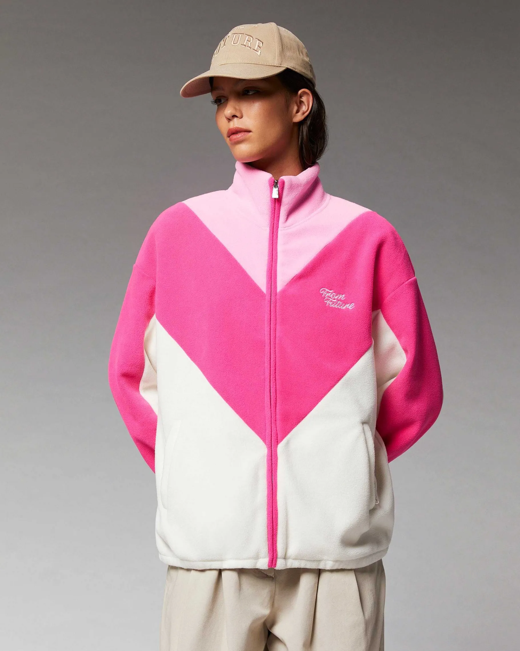 Sale FROM FUTURE Outerwear Veste Polaire Flash Pink