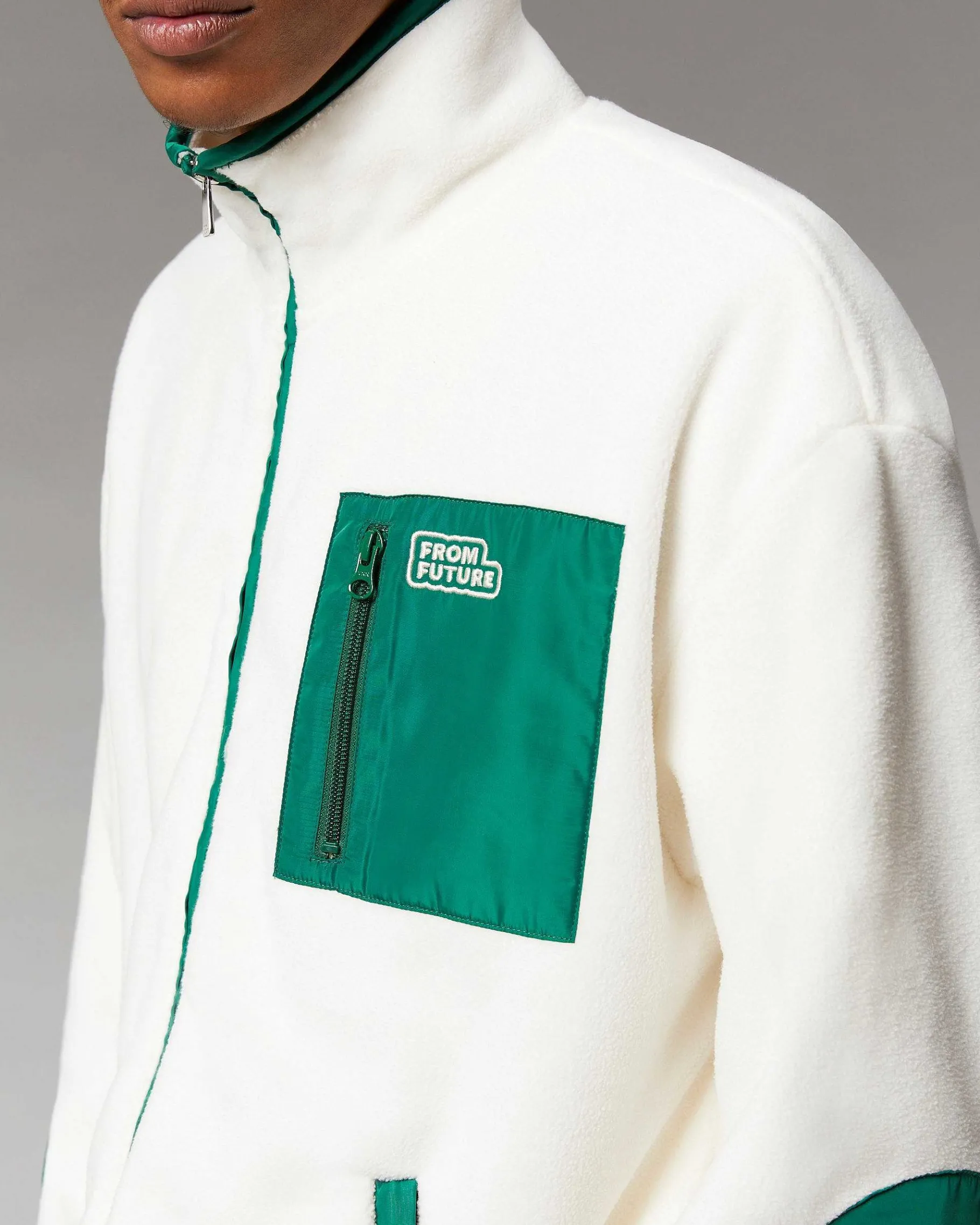 Discount FROM FUTURE Outerwear Veste Polaire Ecru