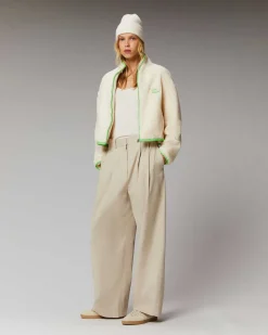 Hot FROM FUTURE Outerwear Veste Sherpa Courte Ecru
