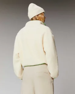 Hot FROM FUTURE Outerwear Veste Sherpa Courte Ecru