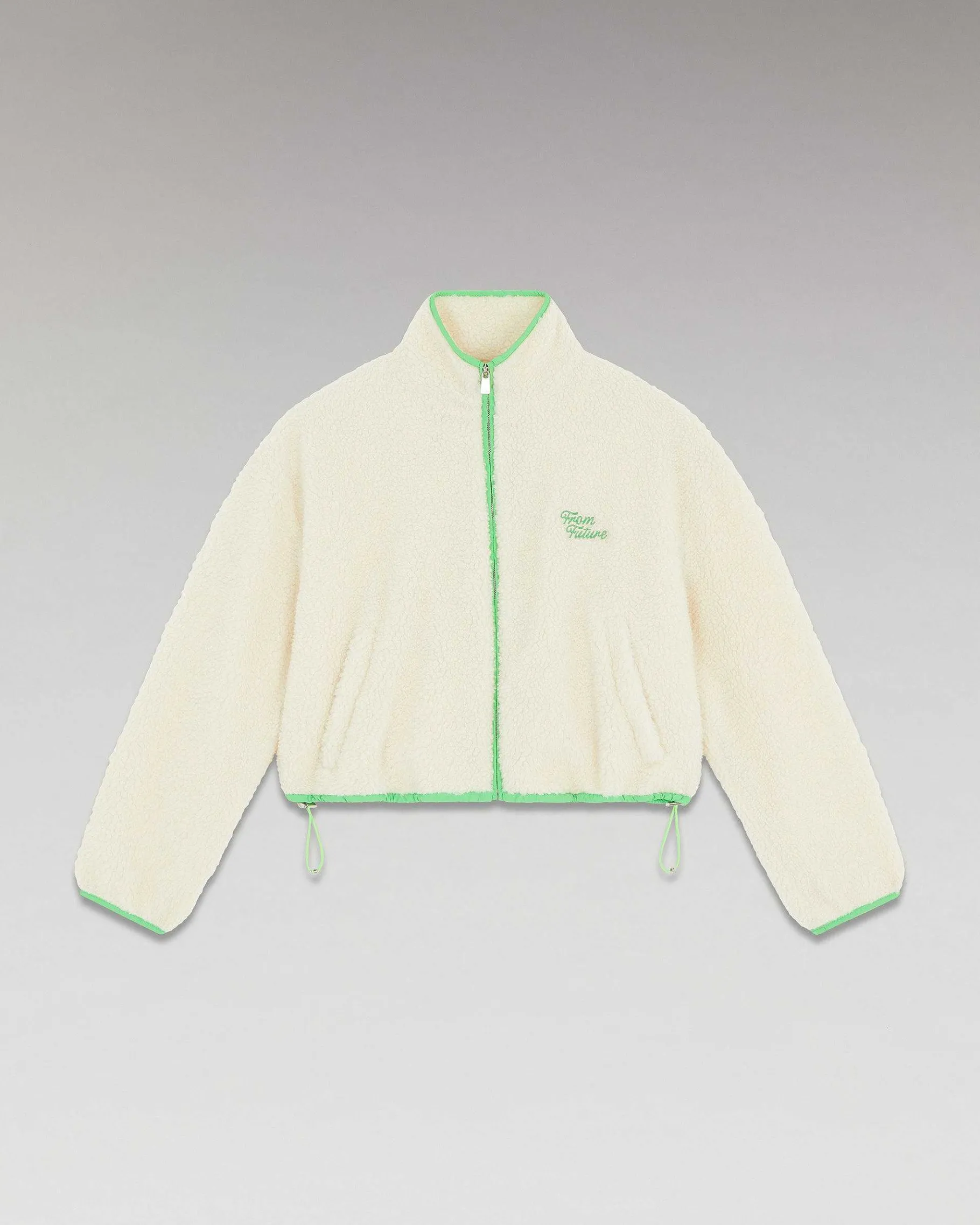 Hot FROM FUTURE Outerwear Veste Sherpa Courte Ecru