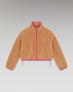 Online FROM FUTURE Outerwear Veste Sherpa Courte Camel