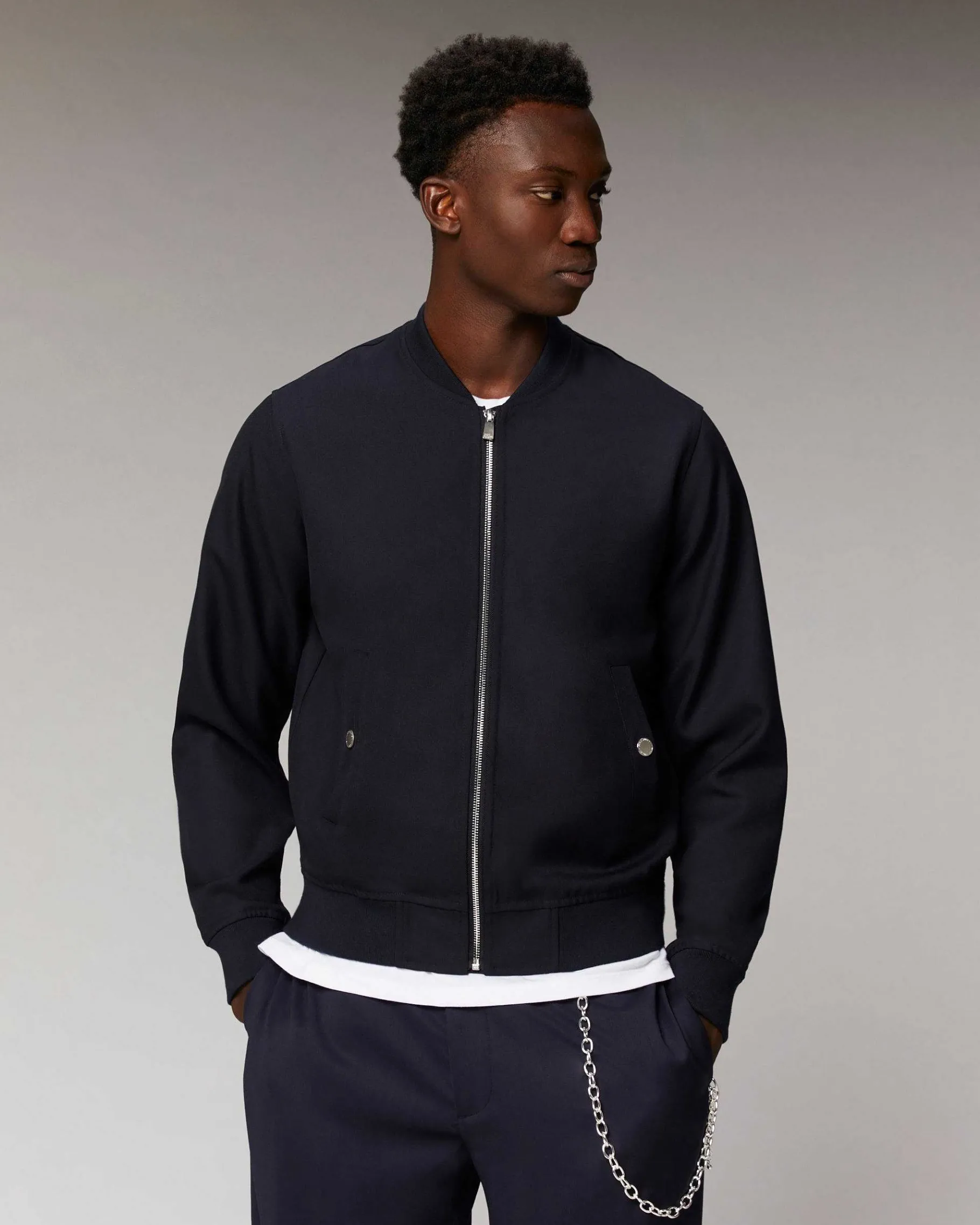 Outlet FROM FUTURE Outerwear Veste Teddy Navy