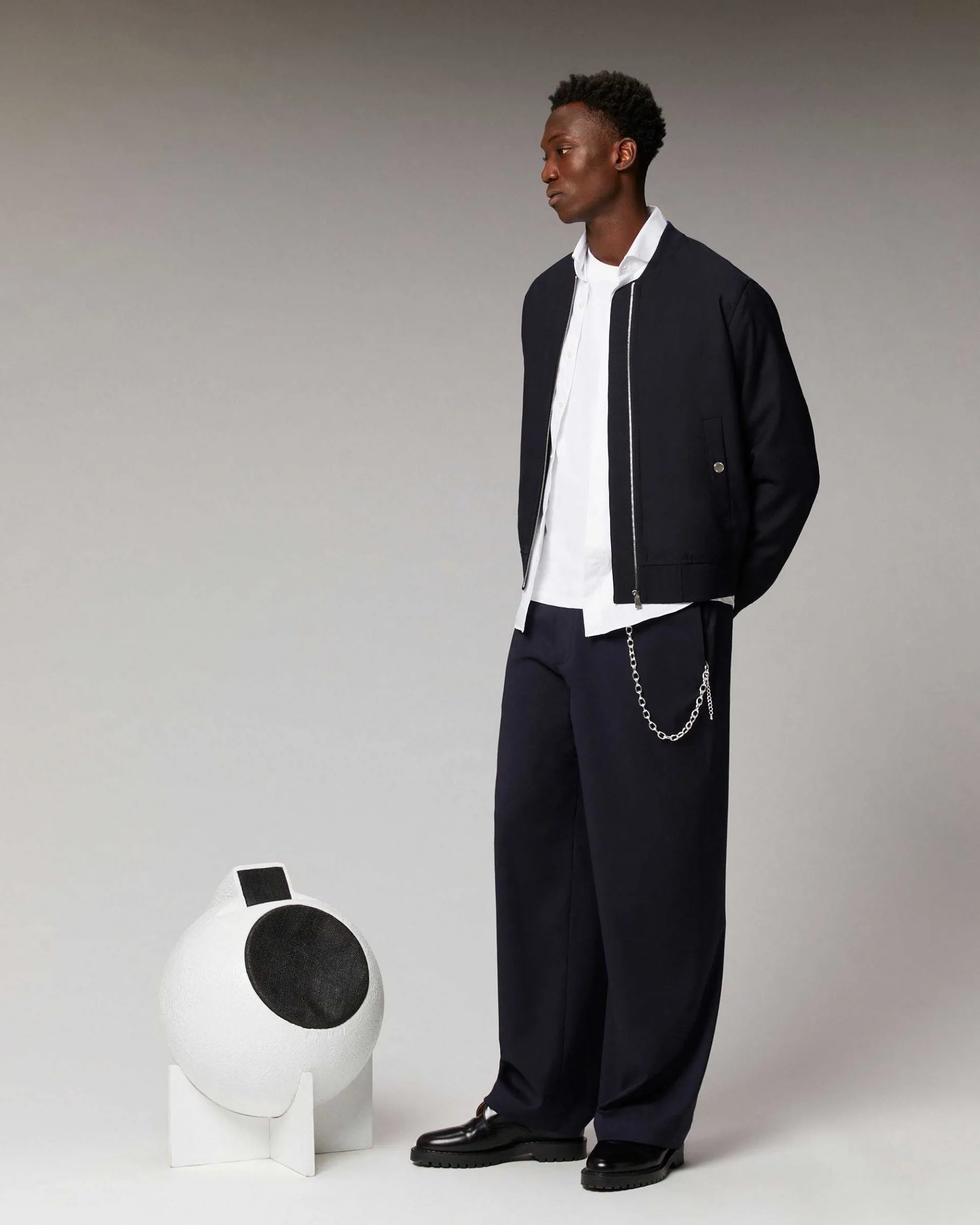 Outlet FROM FUTURE Outerwear Veste Teddy Navy