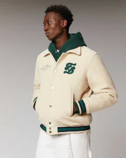 New FROM FUTURE Outerwear Veste Varsity Sable