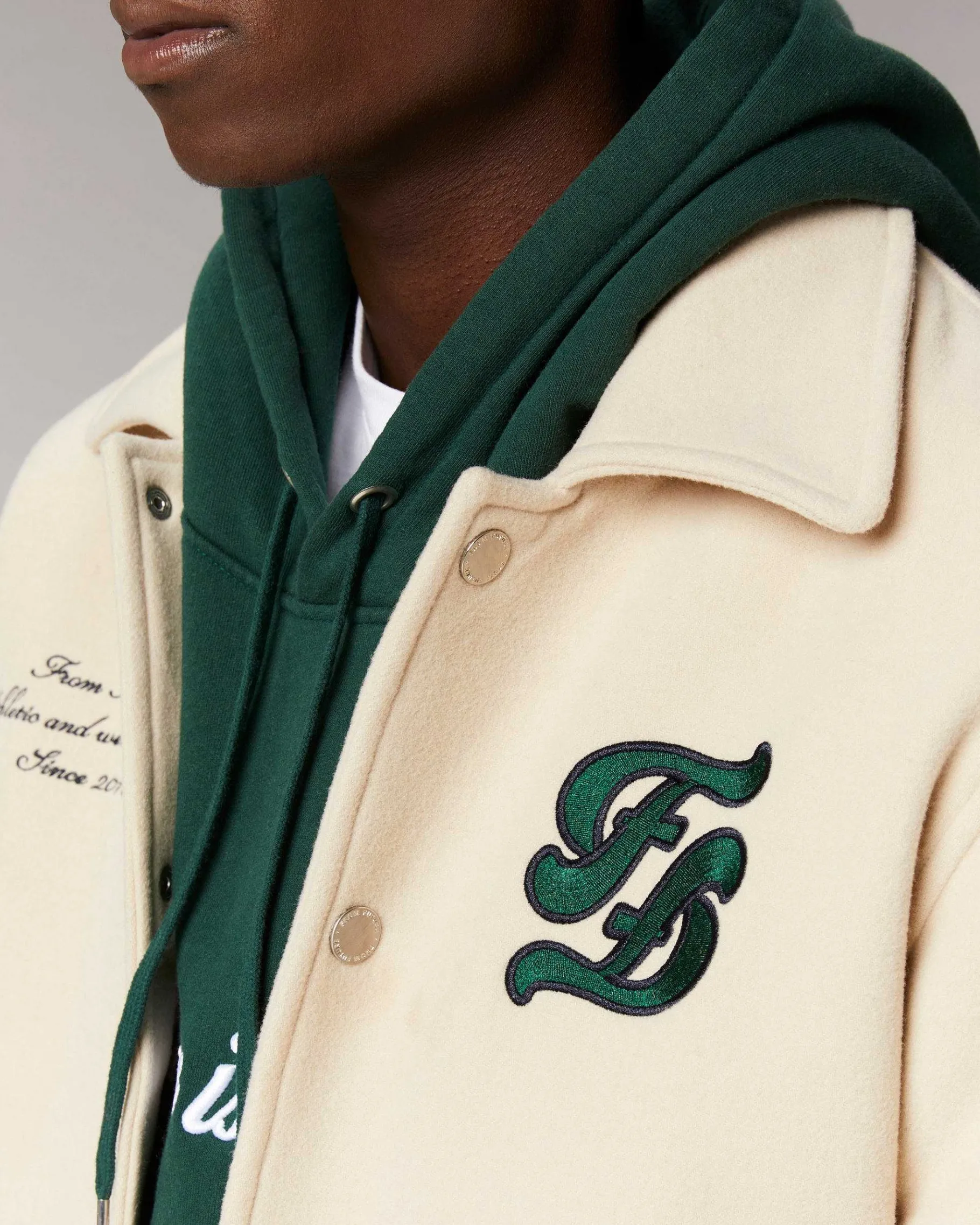 New FROM FUTURE Outerwear Veste Varsity Sable