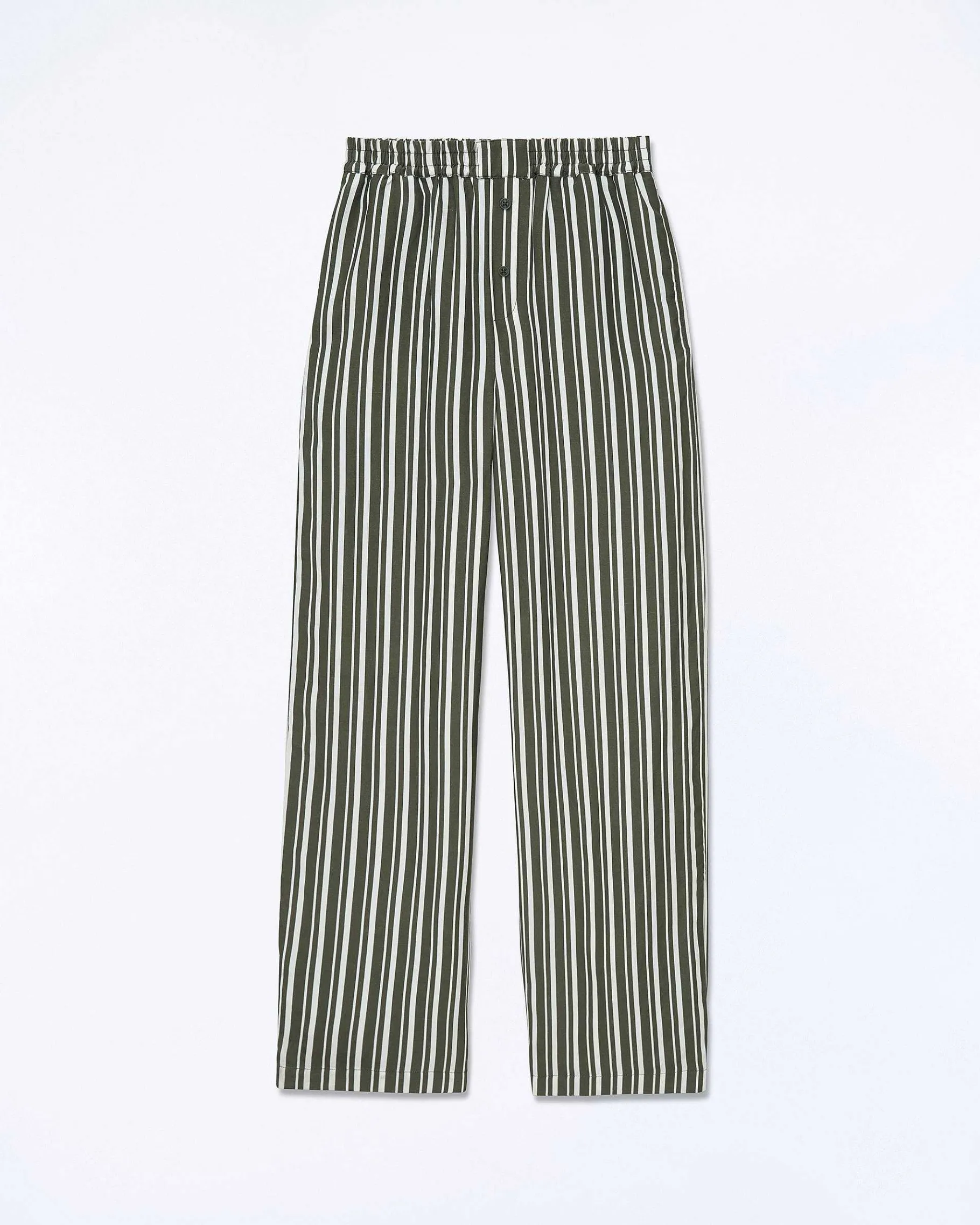 Sale FROM FUTURE Pantalon Large Kaki Stripes