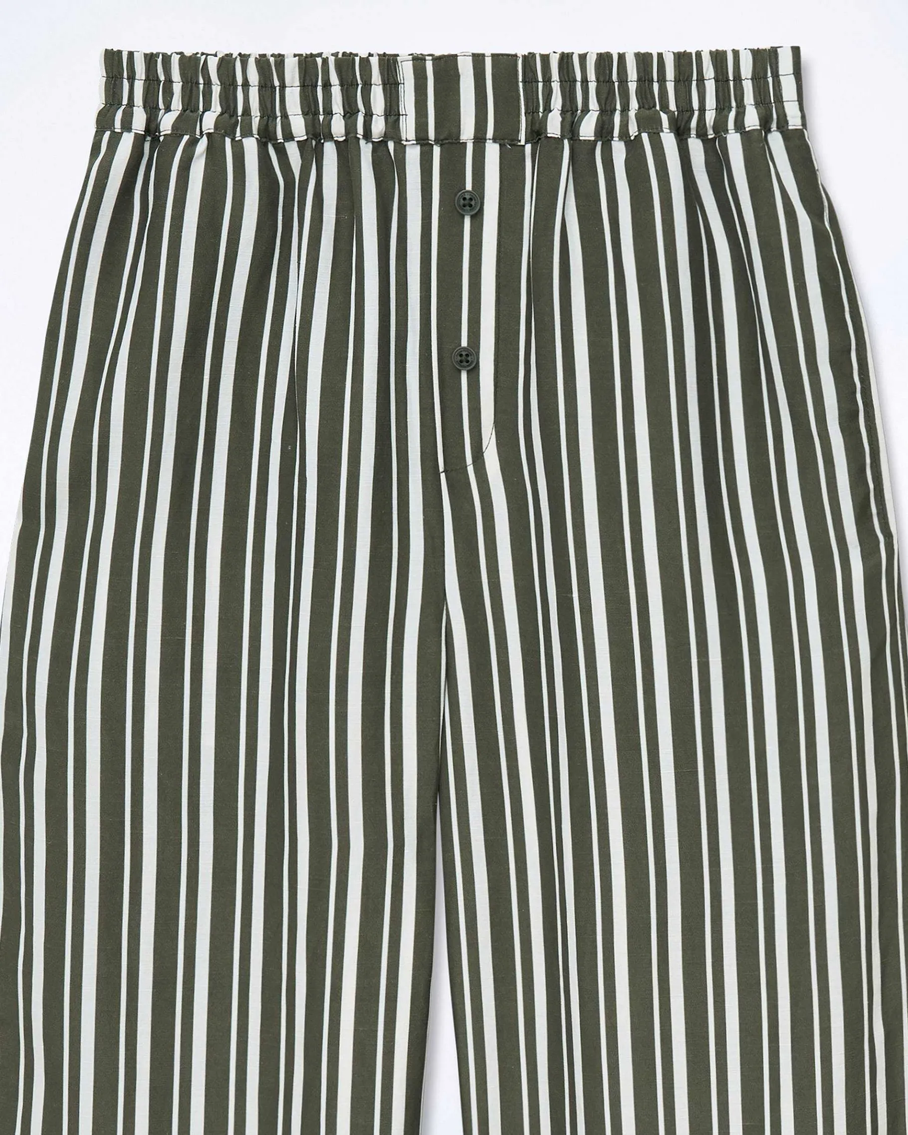 Sale FROM FUTURE Pantalon Large Kaki Stripes
