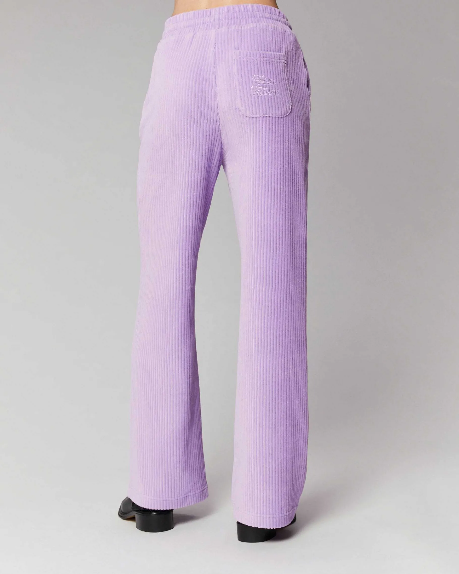 FROM FUTURE Pantalon Large Velours Holiday Lilac