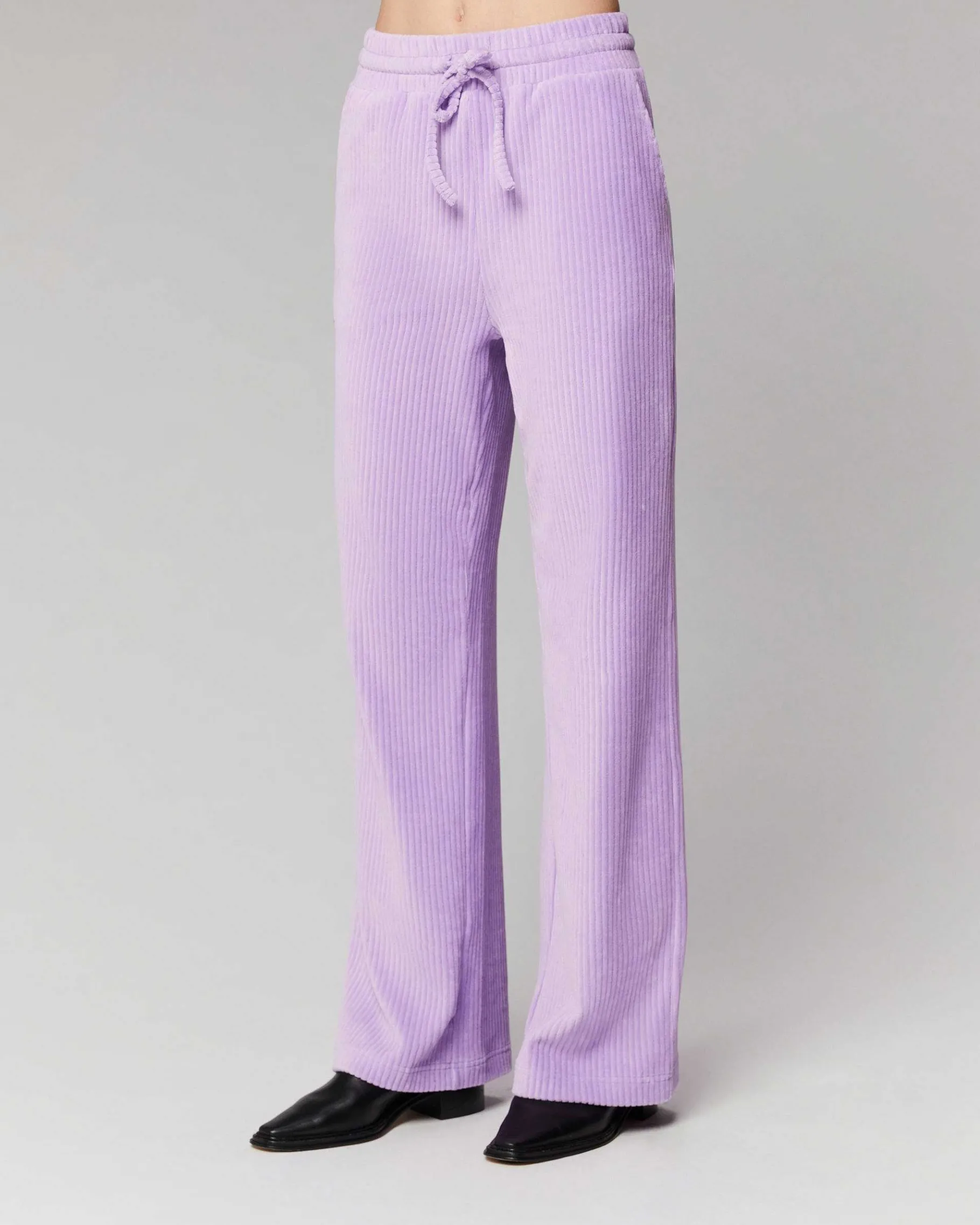 FROM FUTURE Pantalon Large Velours Holiday Lilac