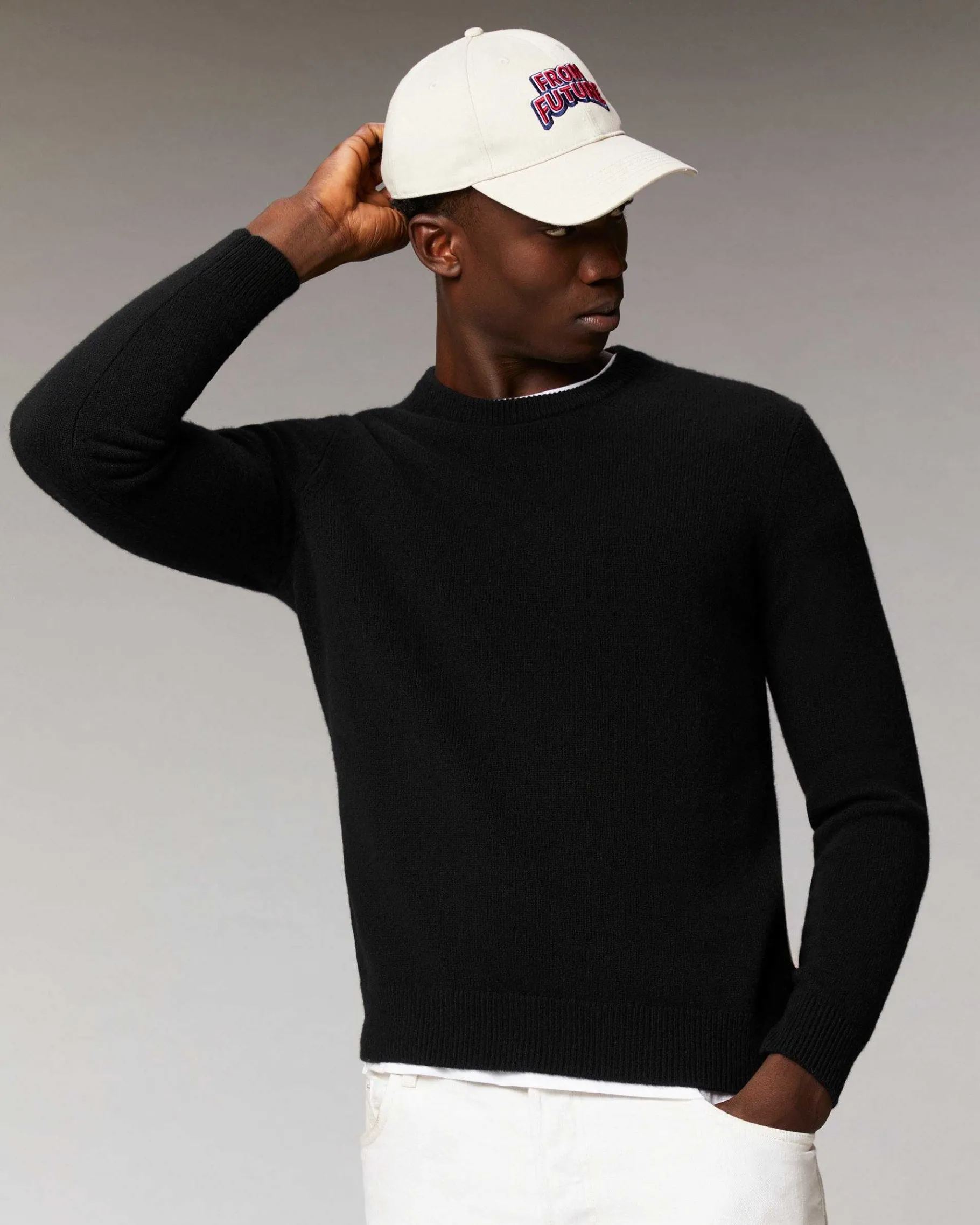 Online FROM FUTURE Pull Basique Col Rond Taupe