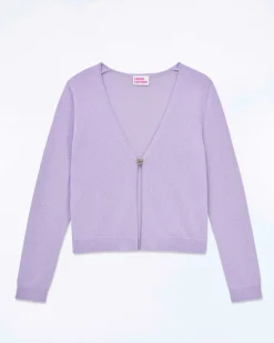 New FROM FUTURE Pull Cardigan Magic Lilac