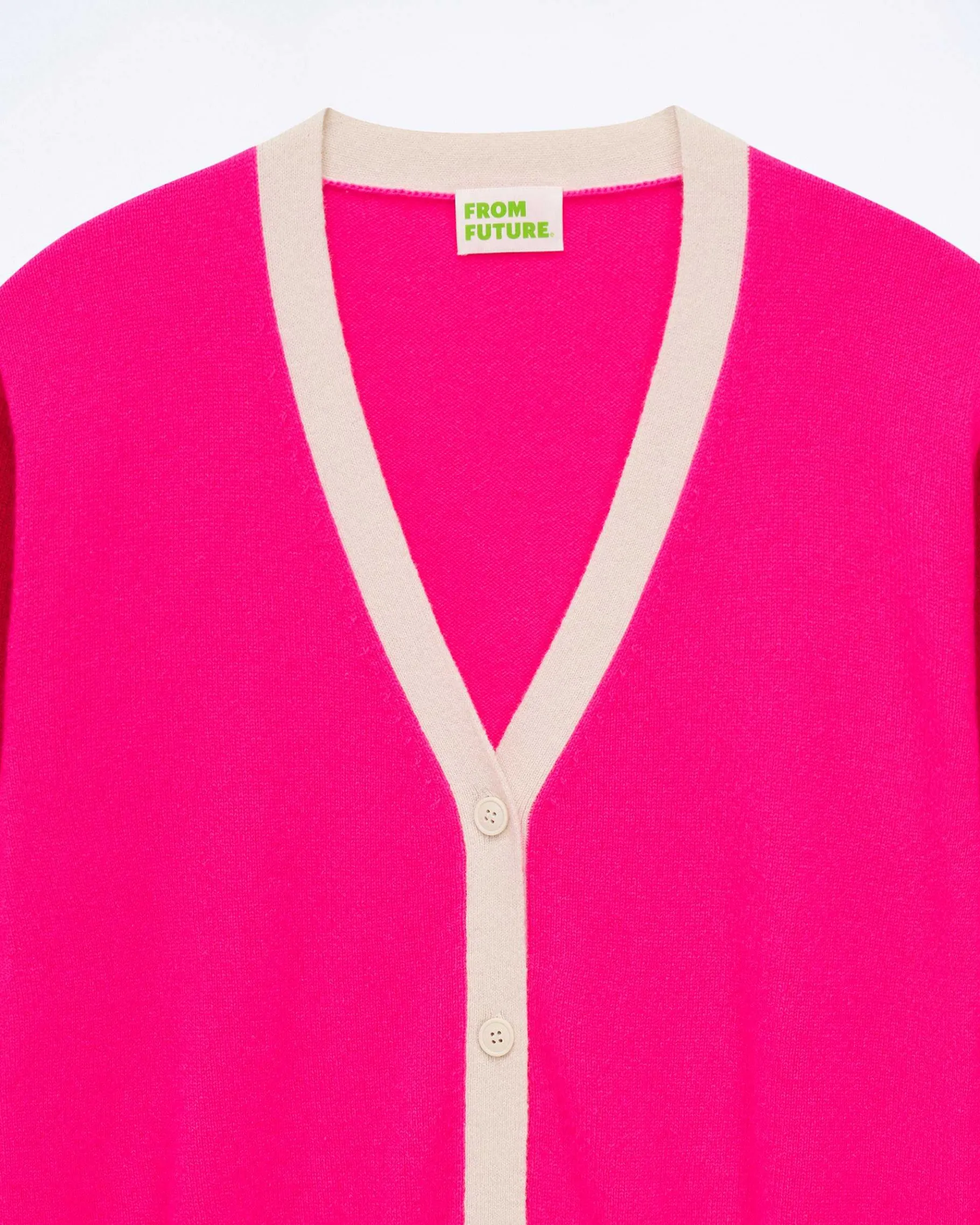 New FROM FUTURE Pull Cardigan Winter Fuschia