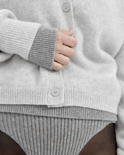 Clearance FROM FUTURE Pull Cardigan Gris Chine Clair