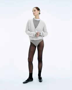Clearance FROM FUTURE Pull Cardigan Gris Chine Clair