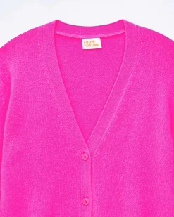 Sale FROM FUTURE Pull Cardigan Fruity Pink