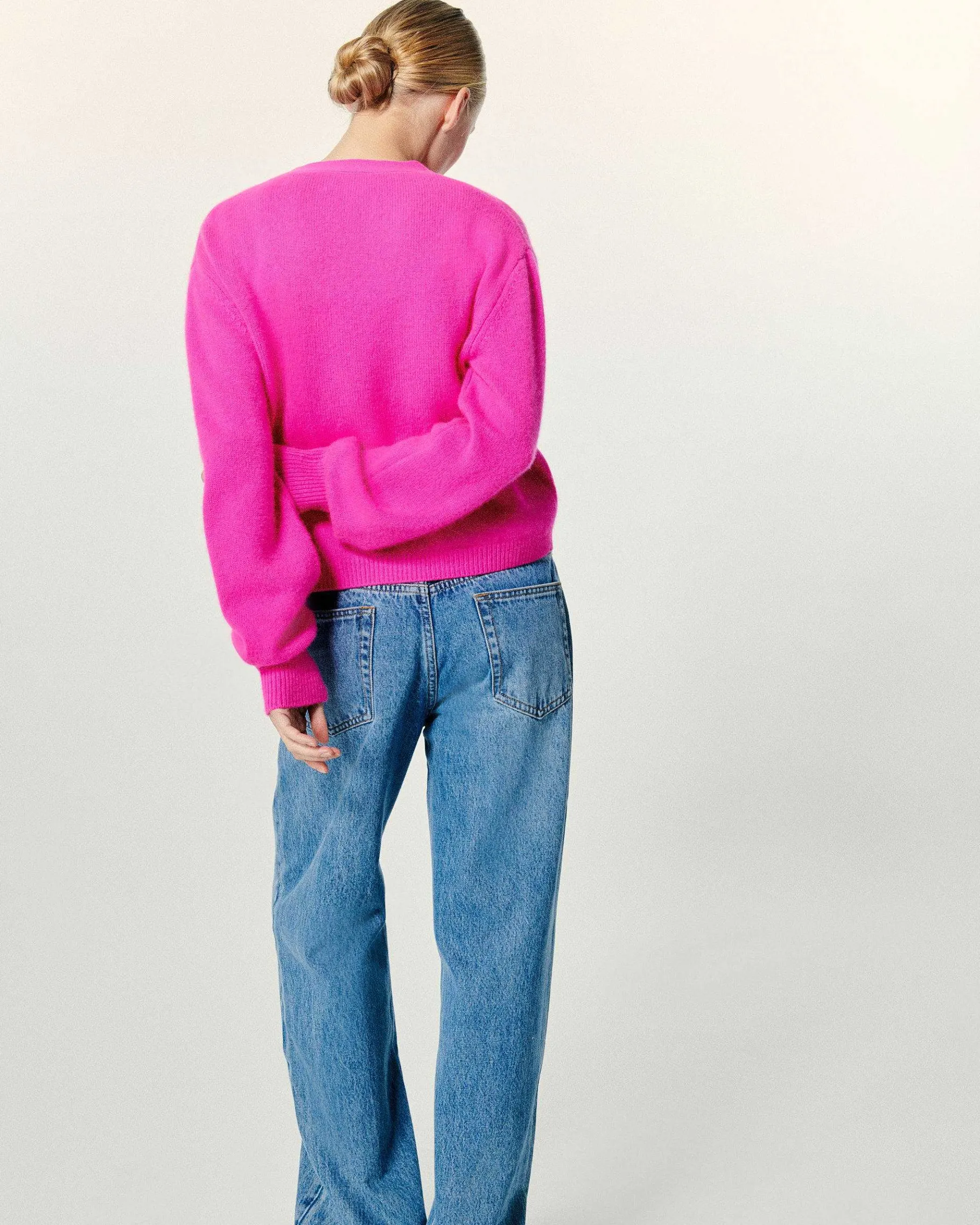 Hot FROM FUTURE Pull Cardigan Fruity Pink