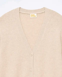 Clearance FROM FUTURE Pull Cardigan Beige Chine