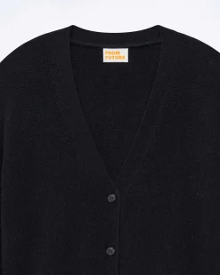 Best FROM FUTURE Pull Cardigan Noir