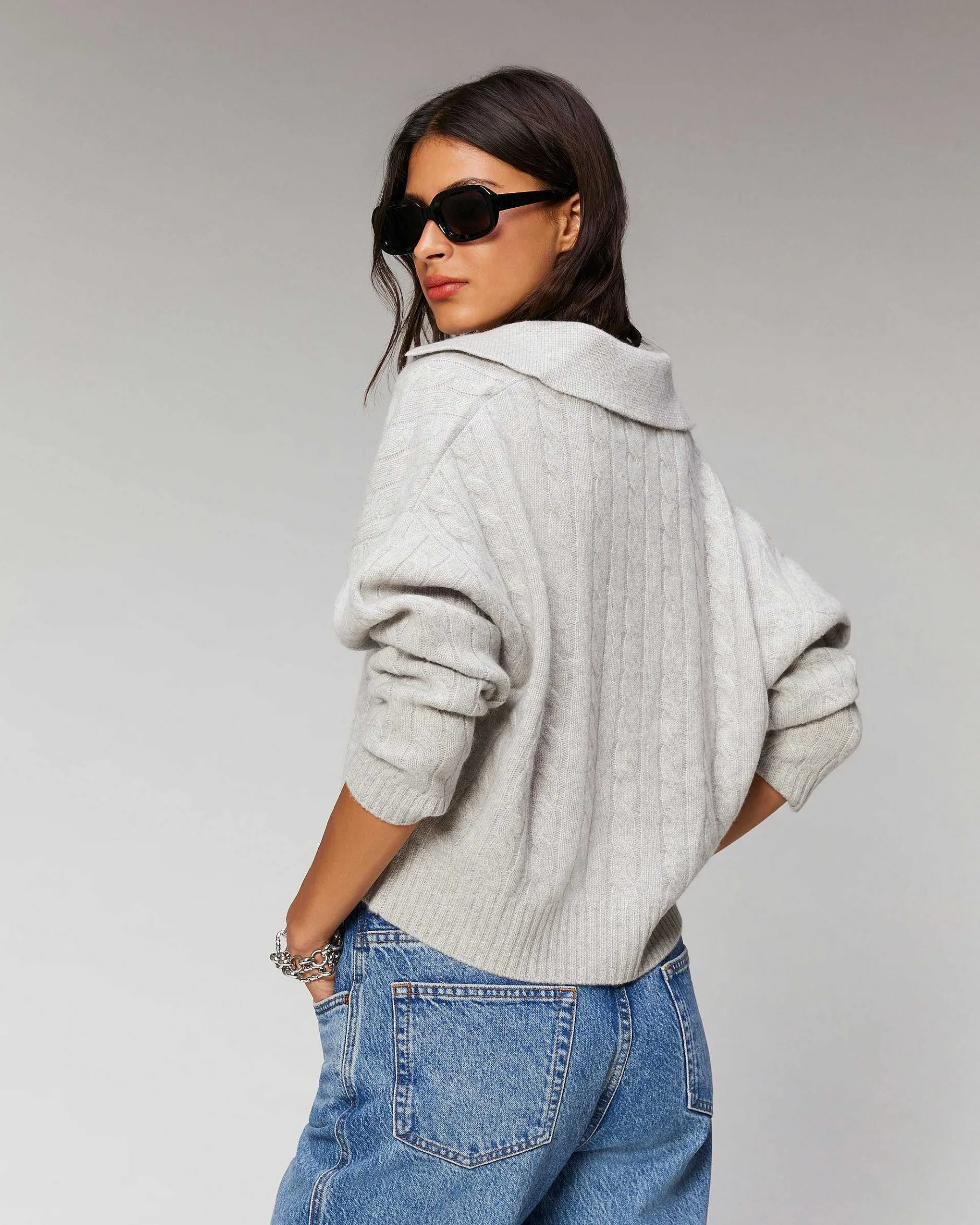 Hot FROM FUTURE Pull Cardigan A Cotes Ecru