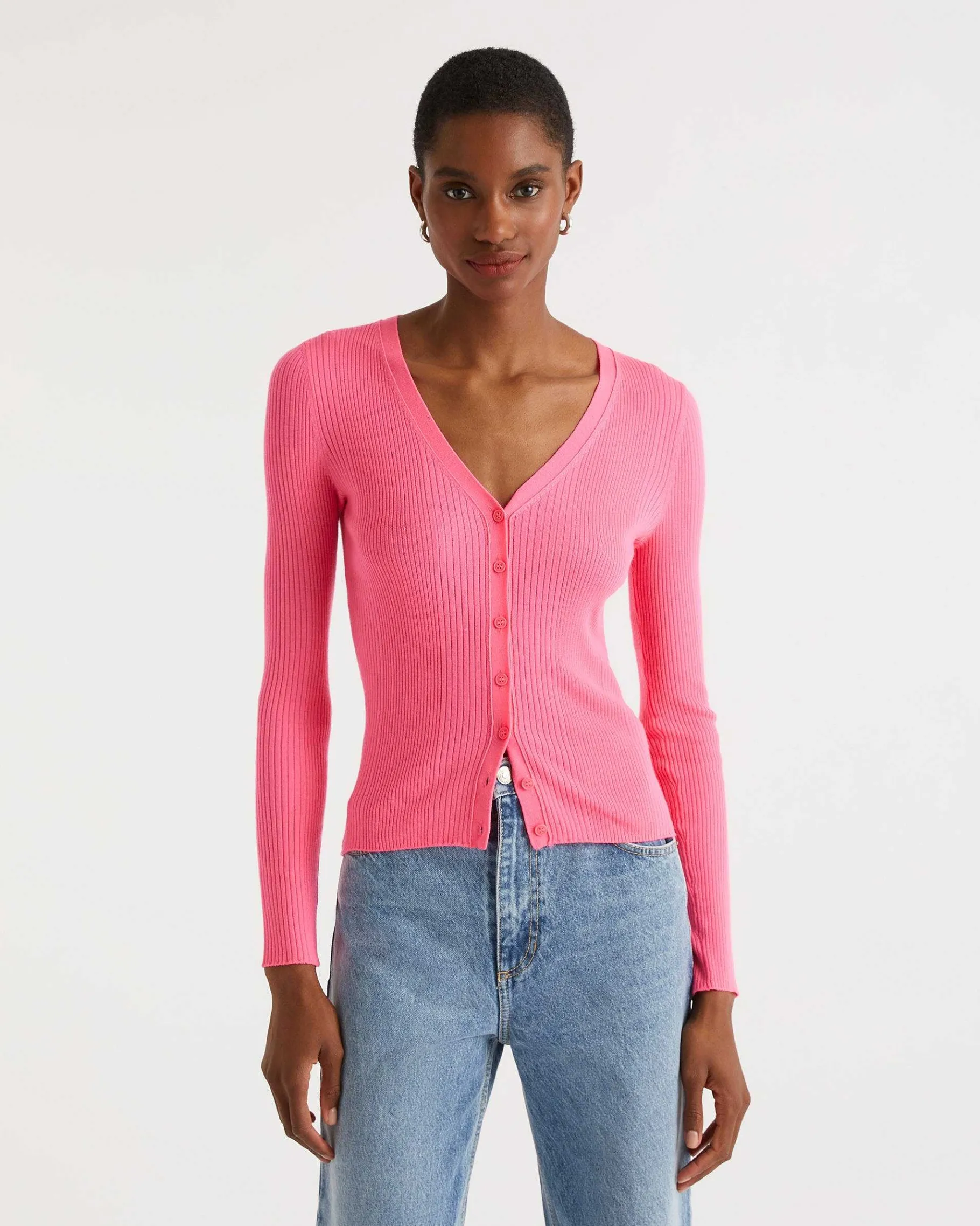 Online FROM FUTURE Pull Cardigan A Cotes Holiday Pink